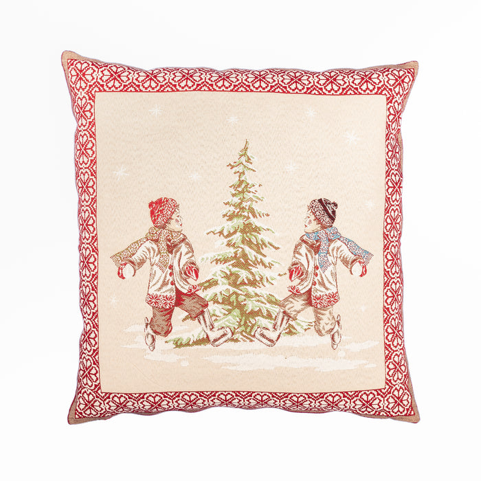 Housse de coussin Jeux d'hiver