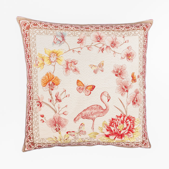 Housse de coussin Flamant rose