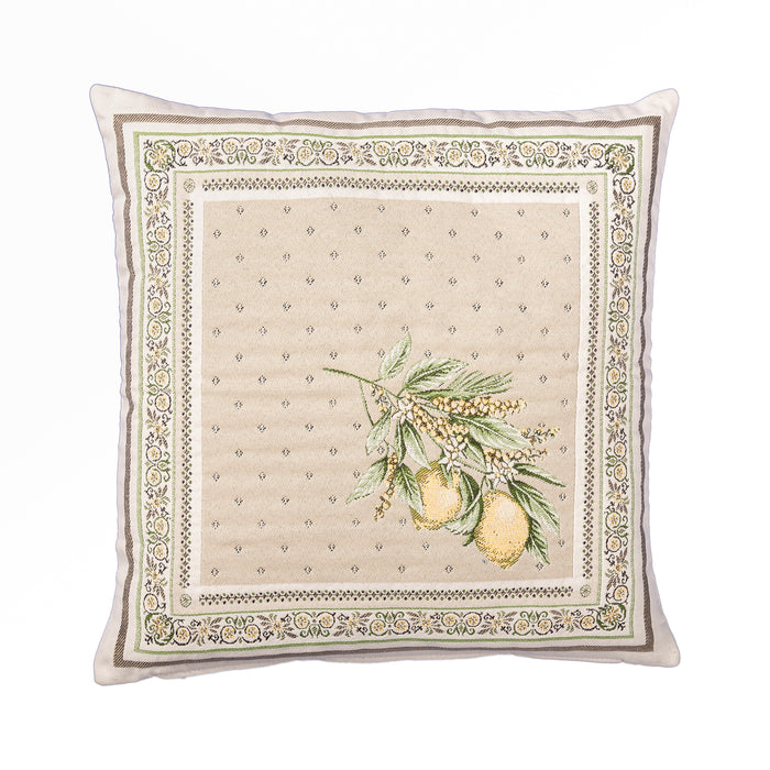 Housse de coussin Citron
