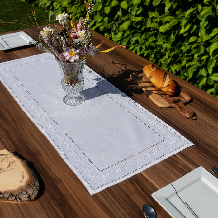 Chemin de table Petits carreaux