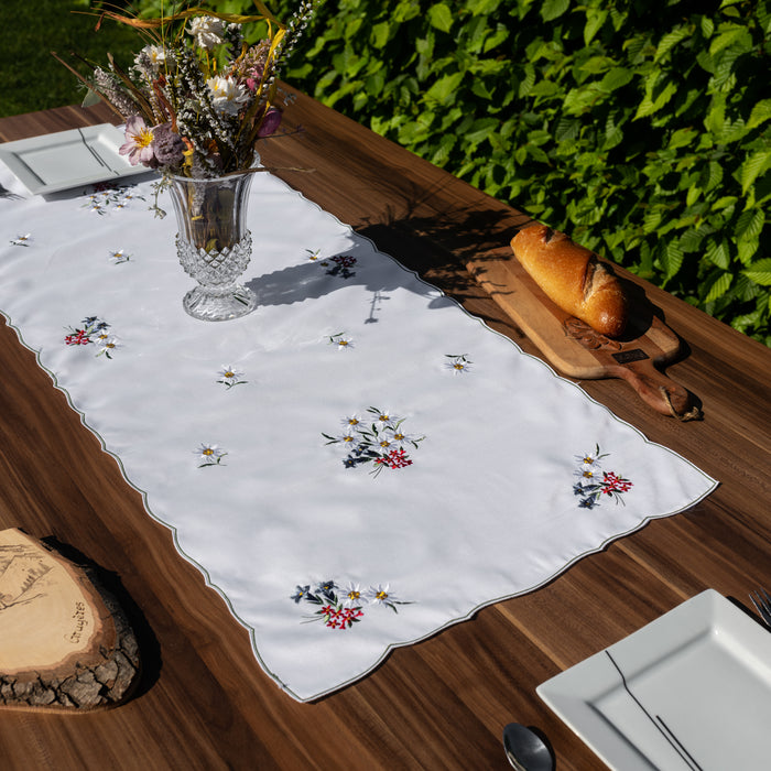 Chemin de table Fleurs des Alpes