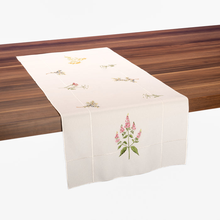 Chemin de table Fleurs des Alpes