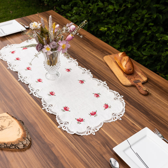 Chemin de table Roses