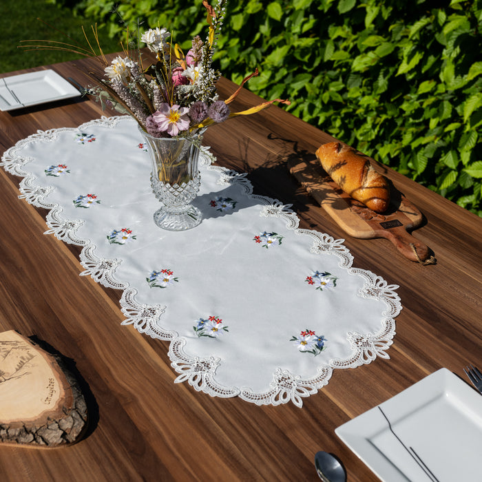 Chemin de table Fleurs des Alpes