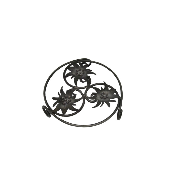 Dessous de plat Edelweiss fer forgé