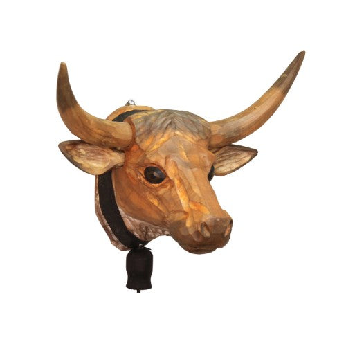 Tête de vache sculptée