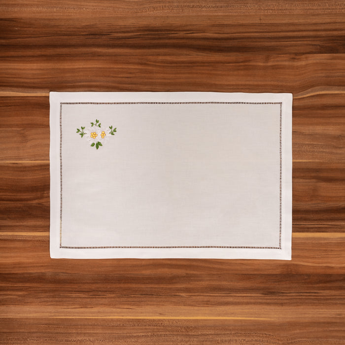 Set de table brodé