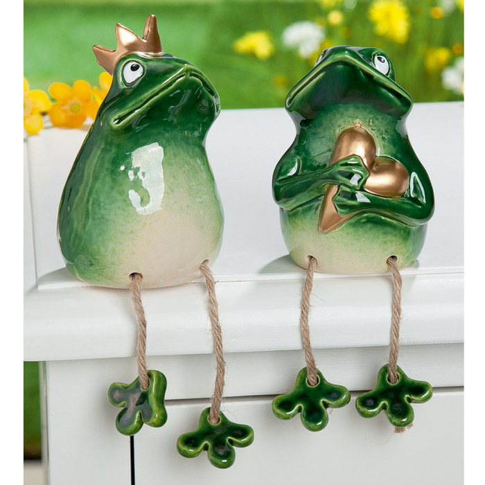 Grenouilles assises "Roi et Reine" (32337)