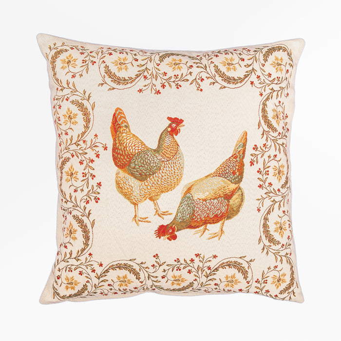Housse de coussin Poulet