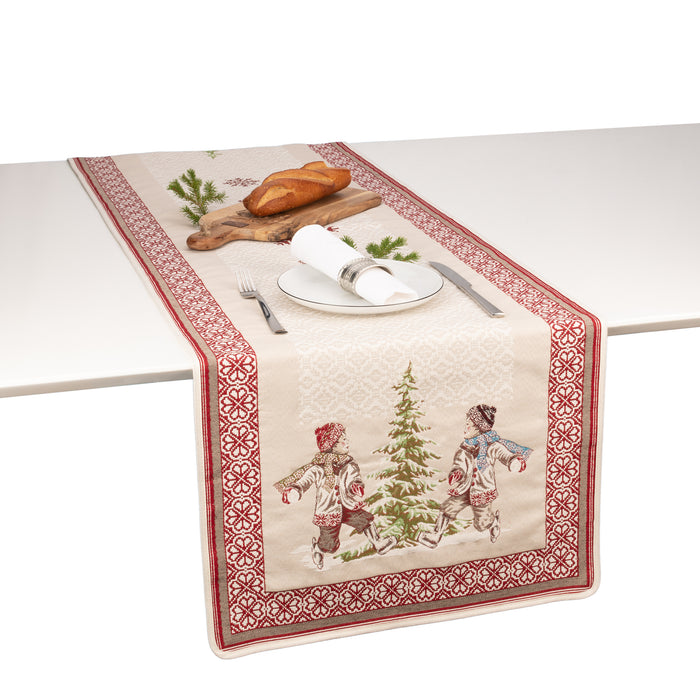 Chemin de table Jeux d'hiver
