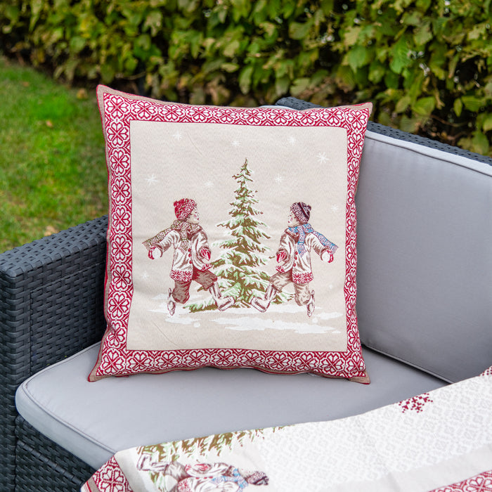 Housse de coussin Jeux d'hiver
