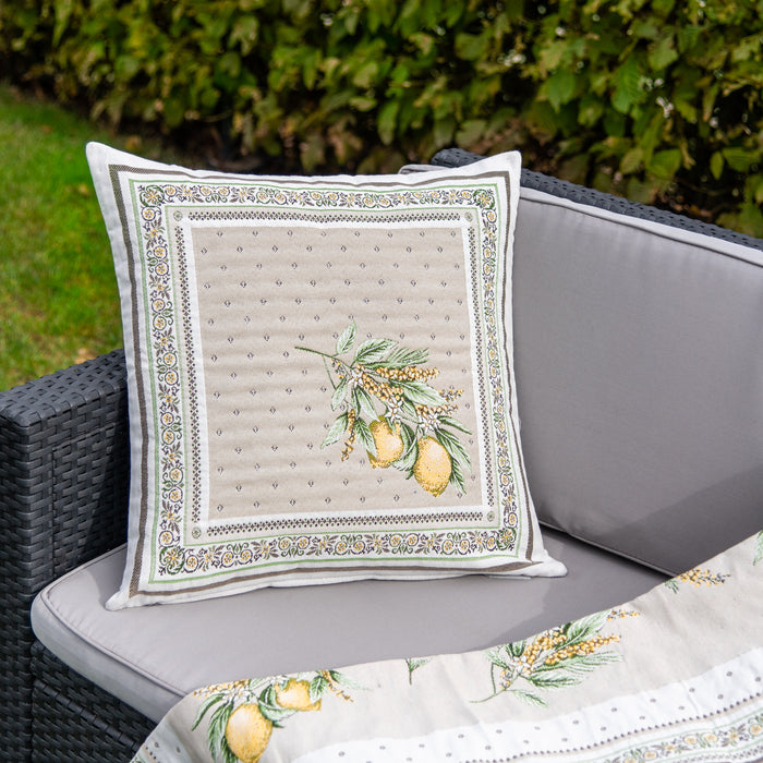 Housse de coussin Citron