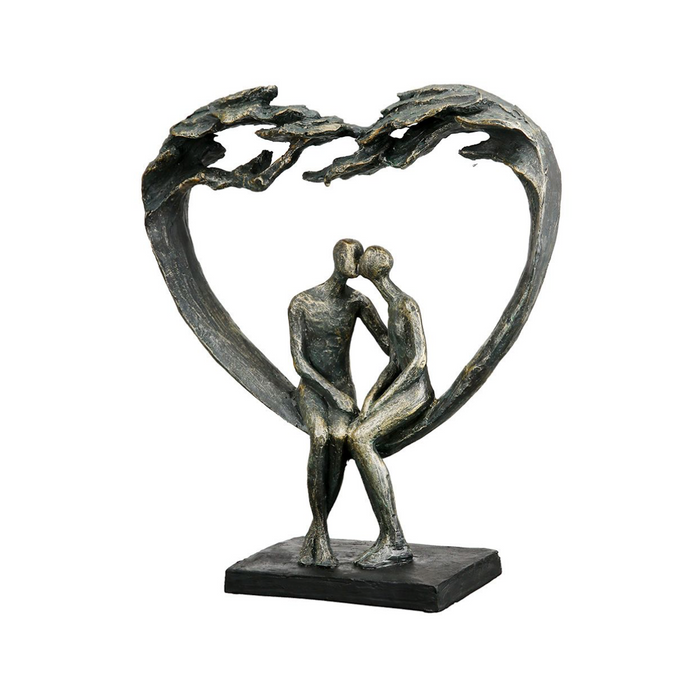 Sculpture "Baisers dans coeur" (37953)