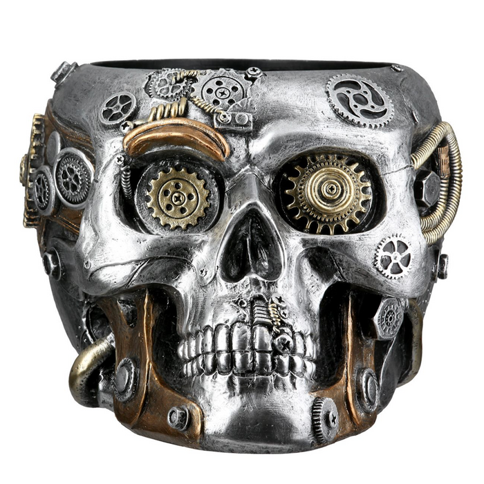 Cache-pot Crâne Steampunk (58721)
