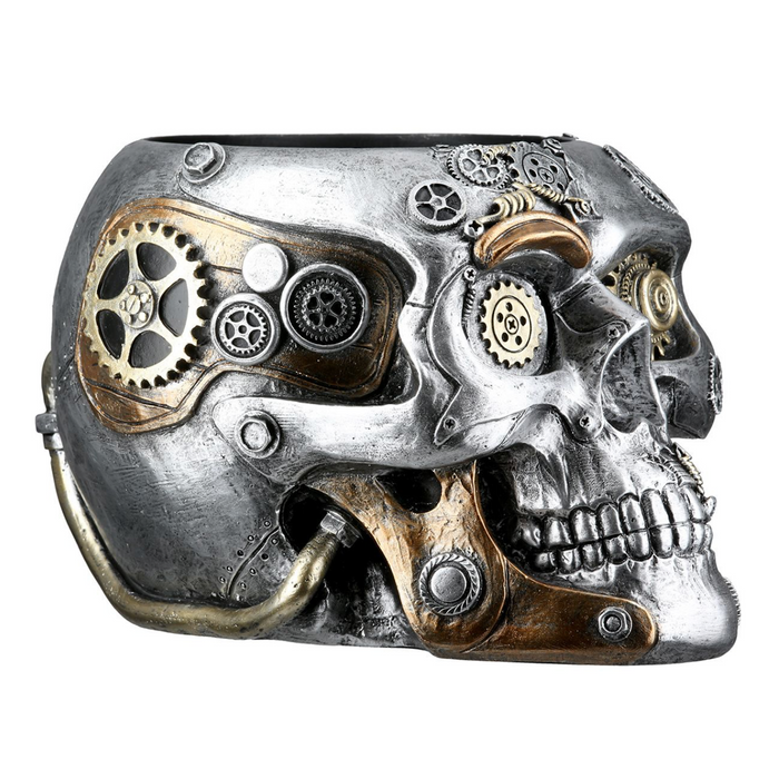 Cache-pot Crâne Steampunk (58721)
