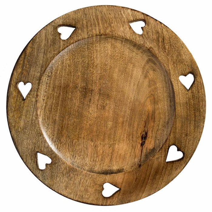 Sous-assiette ronde sculptée