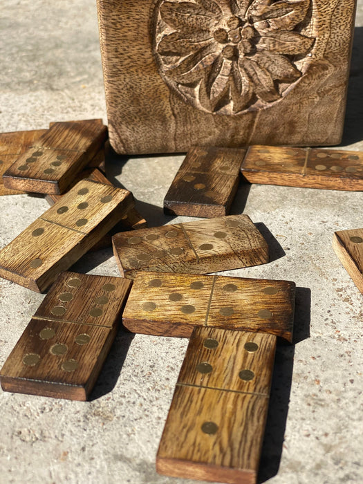 Jeu de domino en bois