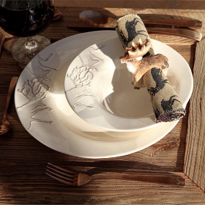 Rond de serviette sculpté