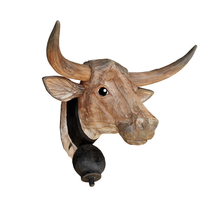 Tête de vache sculptée