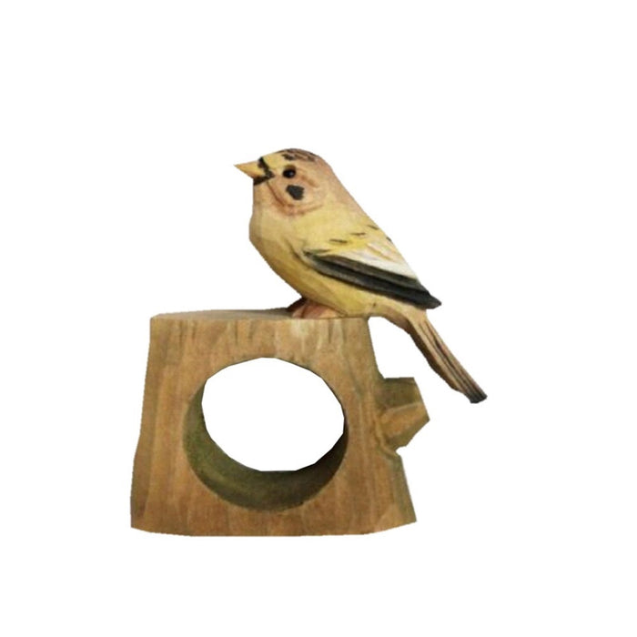 Rond de serviette sculpté